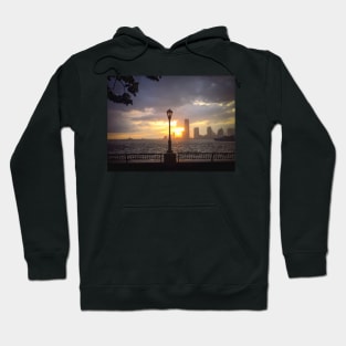 Battery Park Sunset Skyline Manhattan New York City Hoodie